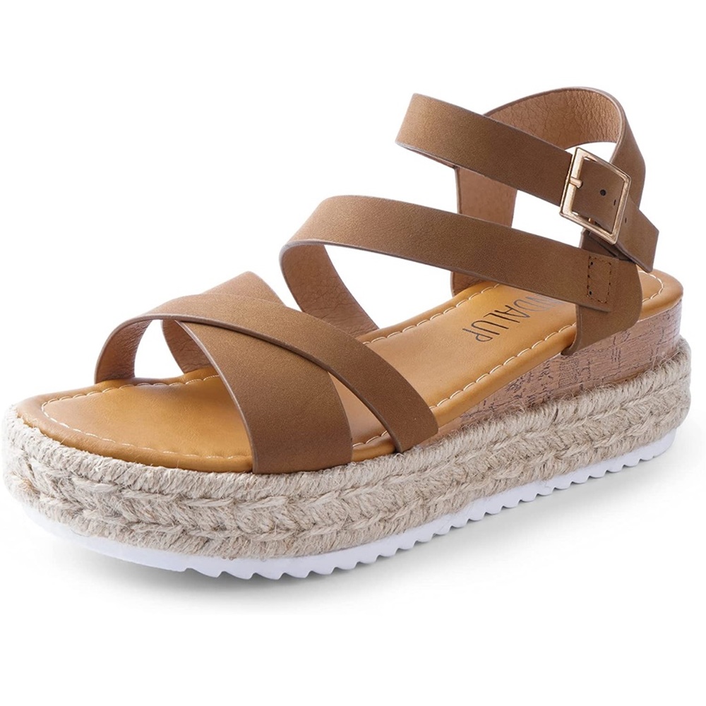 Sandalup platform wedge sandals-Size 9